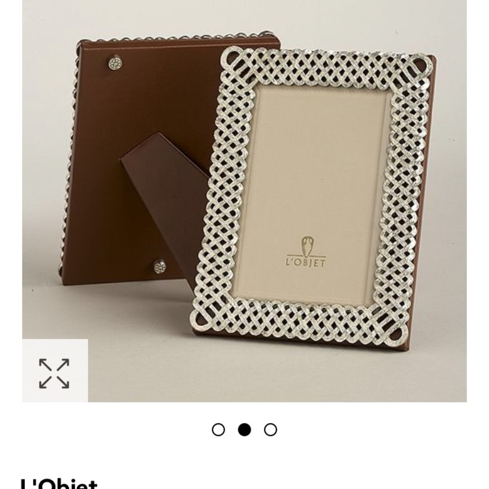 L’OBJET Braided 5x7 picture frame